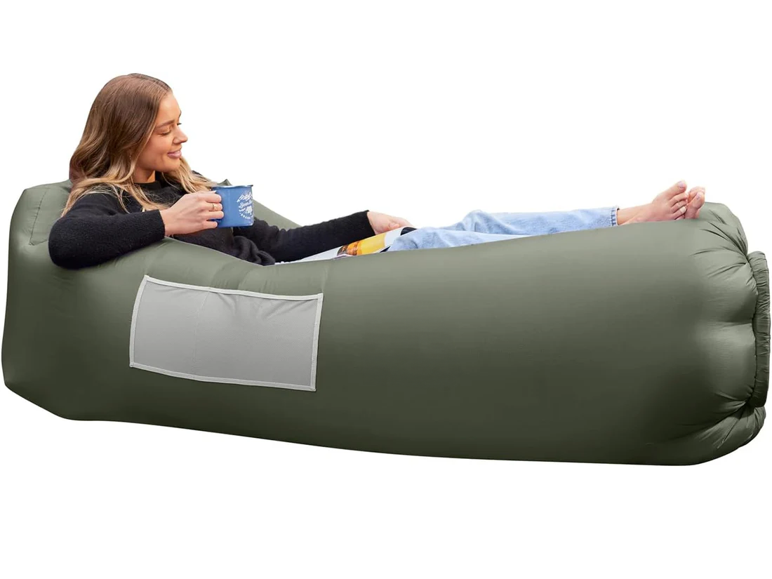 Transat Gonflable Confortable - Transat de Plage et Jardin